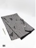 Reversible Cross Striped Cashmere Feeling Scarf